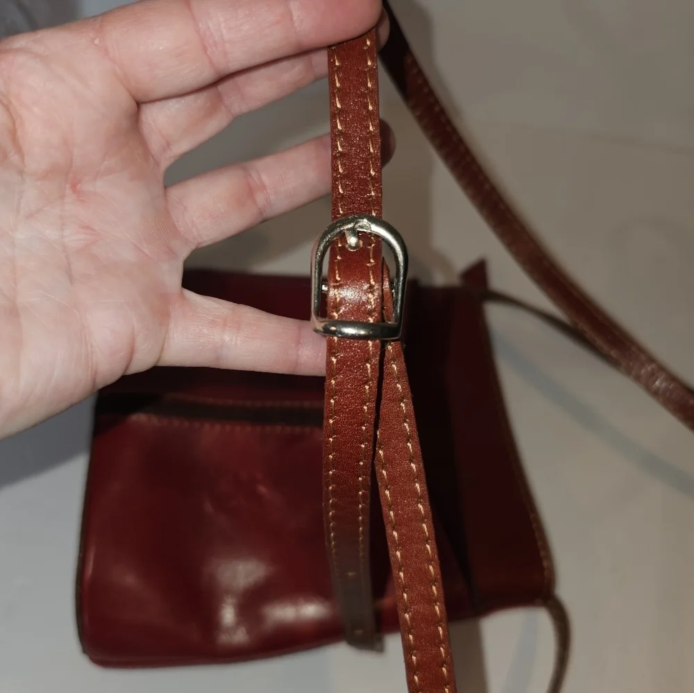 Italian Leather Borse en Pelle Red Crossbody Bag
